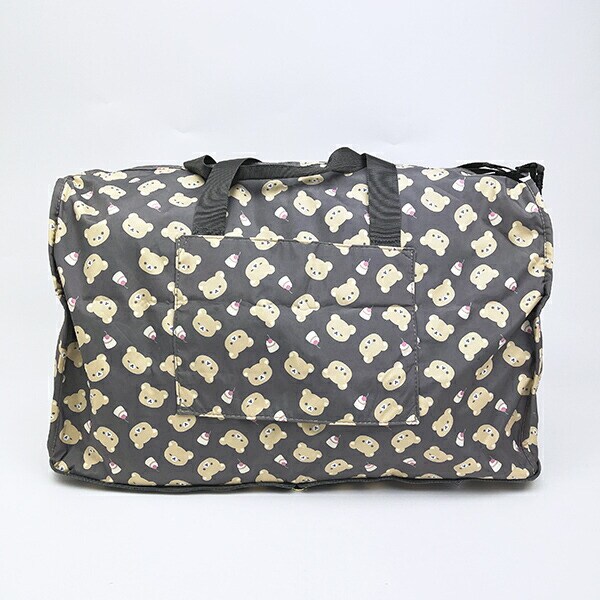 リラックマ 折りたたみボストンバッグ(L) ブラウン トラベル