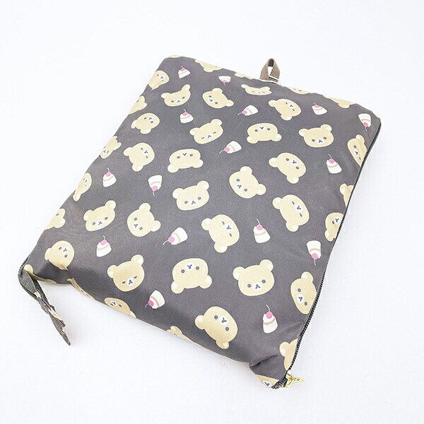 リラックマ 折りたたみボストンバッグ(L) ブラウン トラベル