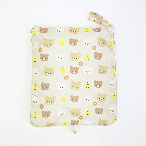 リラックマ コリラックマ 集合 折りたたみボストンバッグ(L) ベージュ トラベル