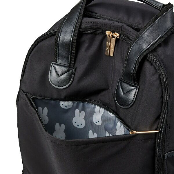 ミッフィー miffy ソフトキャリーバッグ ブラックフェイス