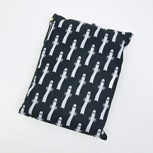 ムーミン ニョロニョロ 折りたたみリュック グレー バッグ MOOMIN