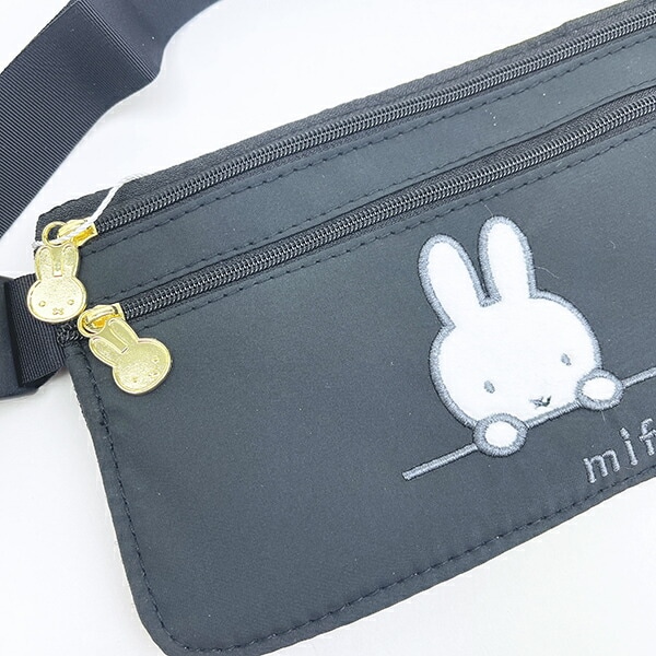 ミッフィー miffy シークレットポーチ ブラックフェイス
