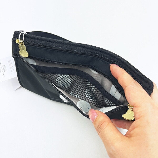 ミッフィー miffy シークレットポーチ ブラックフェイス