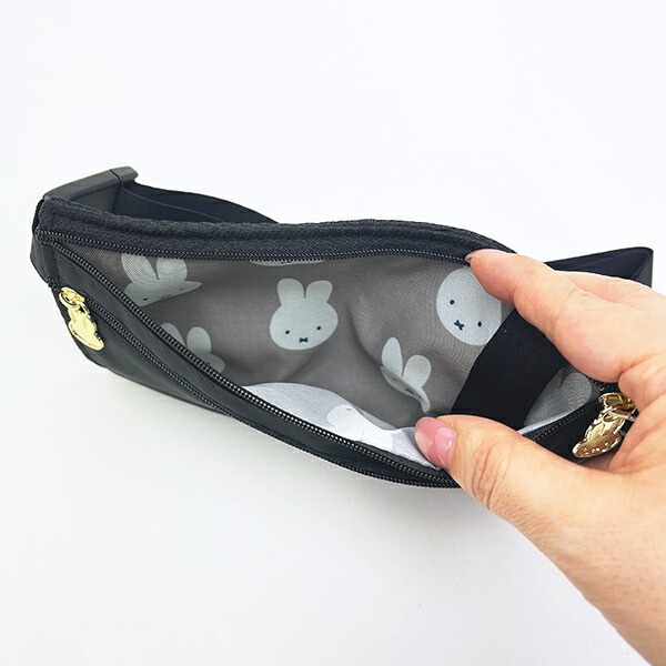 ミッフィー miffy シークレットポーチ ブラックフェイス