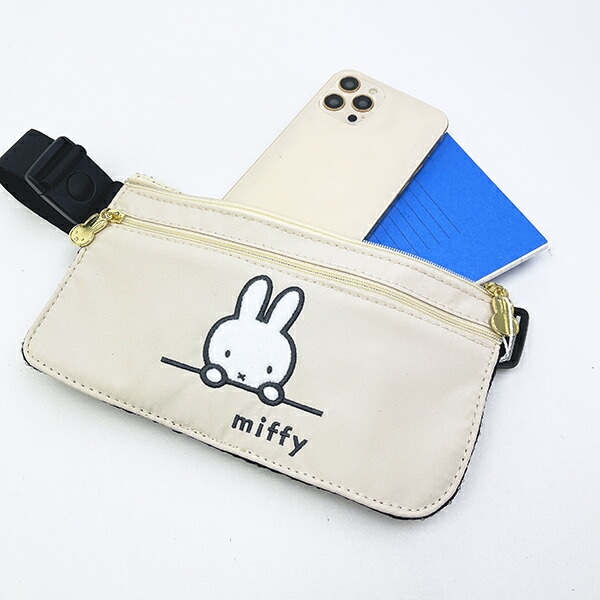 ミッフィー miffy シークレットポーチ アイボリーフェイス