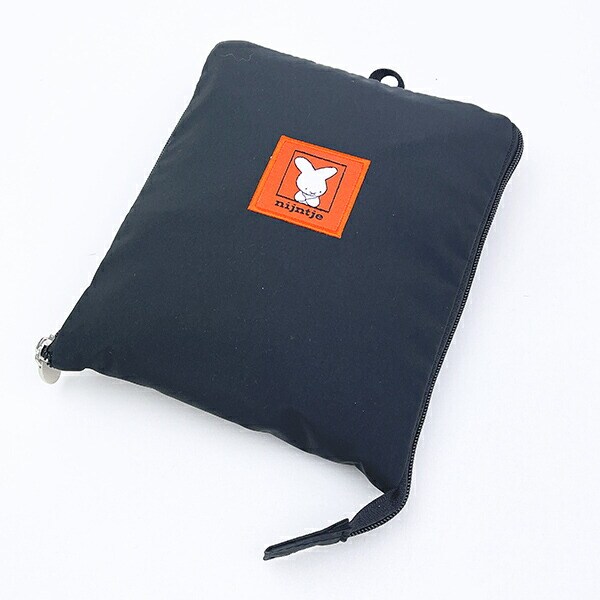 ミッフィー miffy 折りたたみボストンバッグ(M) ブラック