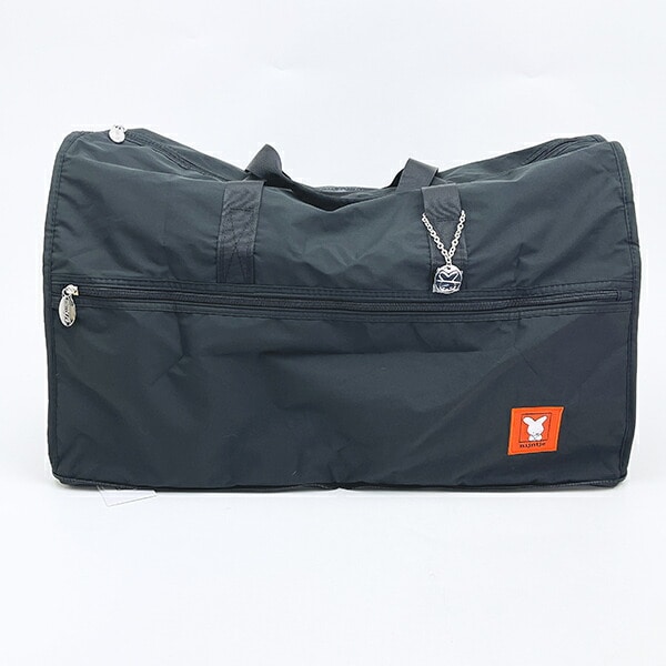 ミッフィー miffy 折りたたみボストンバッグ(L) ブラック