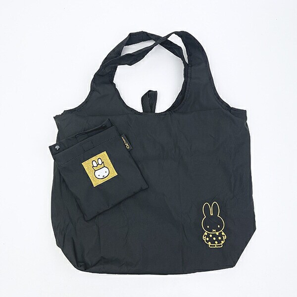 ミッフィー miffy 70th 保冷＆保温エコバッグ(M) ゴールド＆ブラック