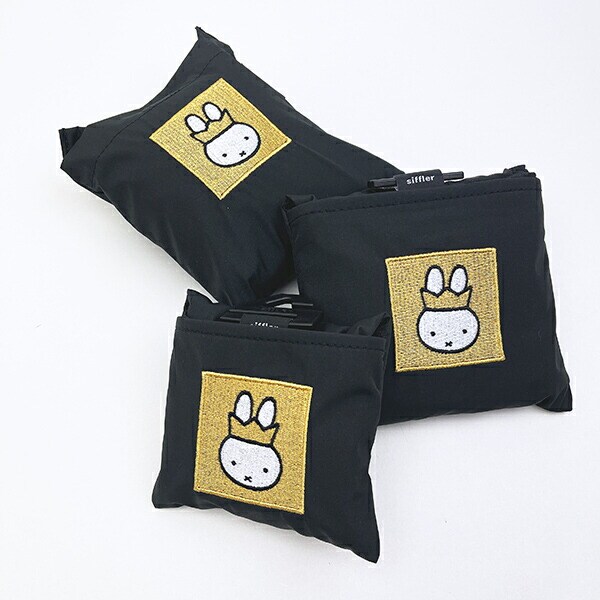 ミッフィー miffy 70th 保冷＆保温エコバッグ(M) ゴールド＆ブラック