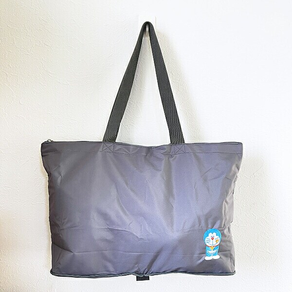 ドラえもん 折りたたみボストンバッグ (S) グレー