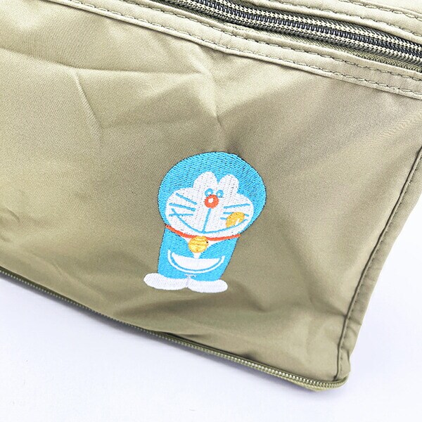 ドラえもん 折りたたみボストンバッグ (M) グリーン