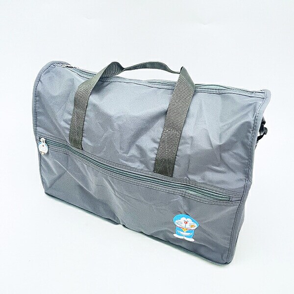 ドラえもん 折りたたみボストンバッグ (M) グレー