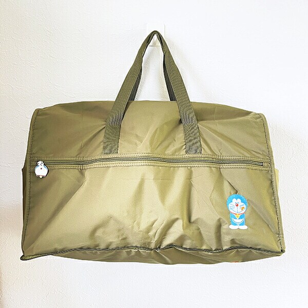 ドラえもん 折りたたみボストンバッグ (L) グリーン