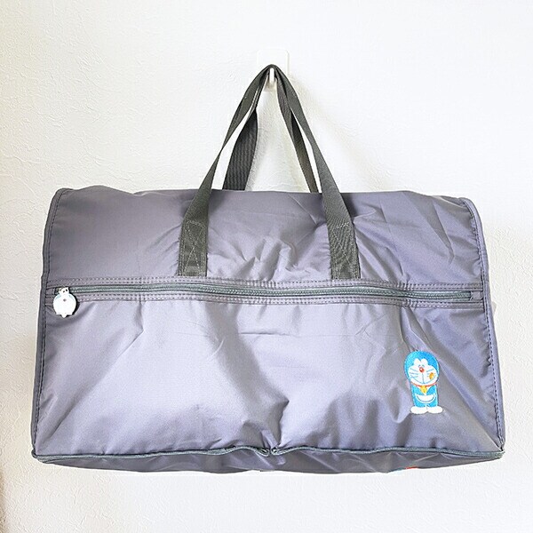ドラえもん 折りたたみボストンバッグ (L) グレー