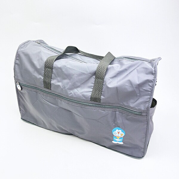 ドラえもん 折りたたみボストンバッグ (L) グレー