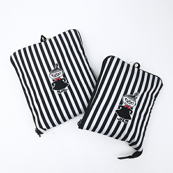 ムーミン リトルミイ 折りたたみボストンバッグ(L) モノトーン MOOMIN