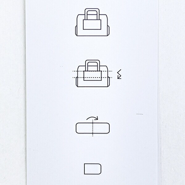 ムーミン リトルミイ 折りたたみボストンバッグ(L) モノトーン MOOMIN