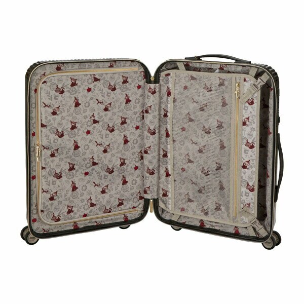 ムーミン リトルミィ ジッパータイプ スーツケース 46L キャリーケース モノトーン