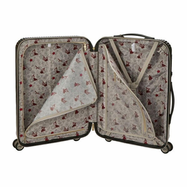 ムーミン リトルミィ ジッパータイプ スーツケース 46L キャリーケース モノトーン