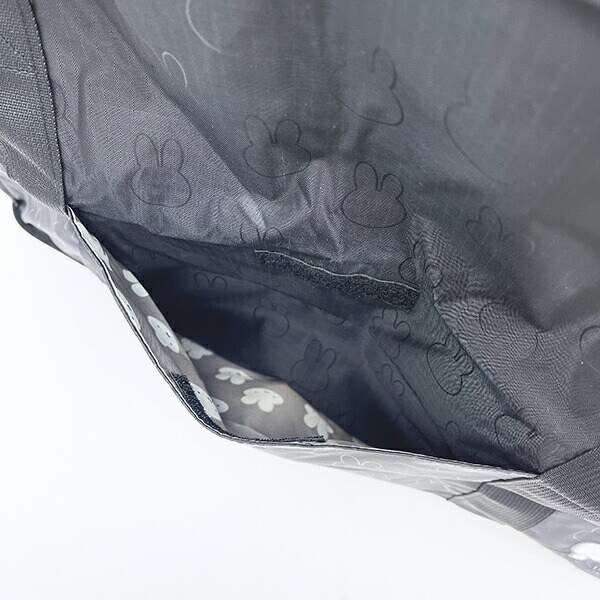 ミッフィー miffy 折りたたみボストンバッグ (L) ブラック トラベル