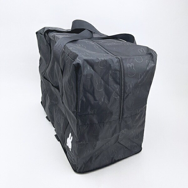 ミッフィー miffy 折りたたみボストンバッグ (L) ブラック トラベル