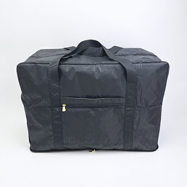 ミッフィー miffy 折りたたみボストンバッグ (L) ブラック トラベル