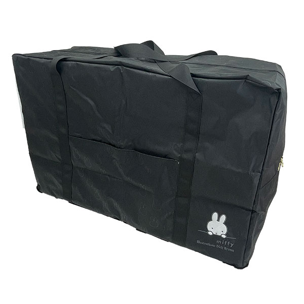 ミッフィー miffy 折りたたみボストンバッグ (XL) ブラック トラベル