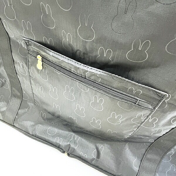ミッフィー miffy 折りたたみボストンバッグ (XL) ブラック トラベル