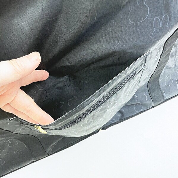 ミッフィー miffy 折りたたみボストンバッグ (XL) ブラック トラベル