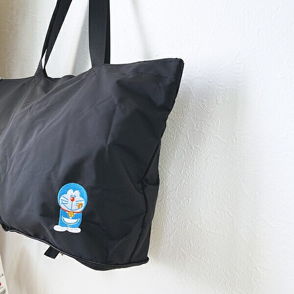 ドラえもん 折りたたみバッグ(S) ブラック