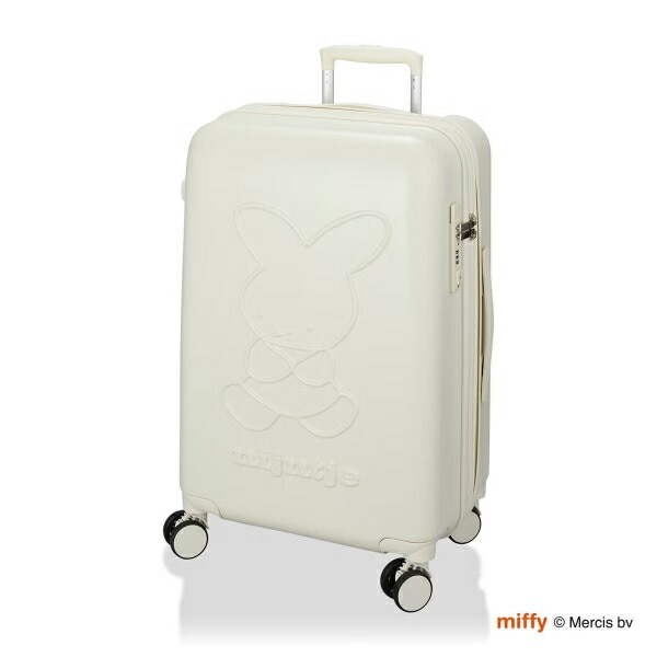 ミッフィー miffy 70th ナインチェ 容量拡張式 ジッパータイプ スーツケース(M) アイボリー キャリーケース
