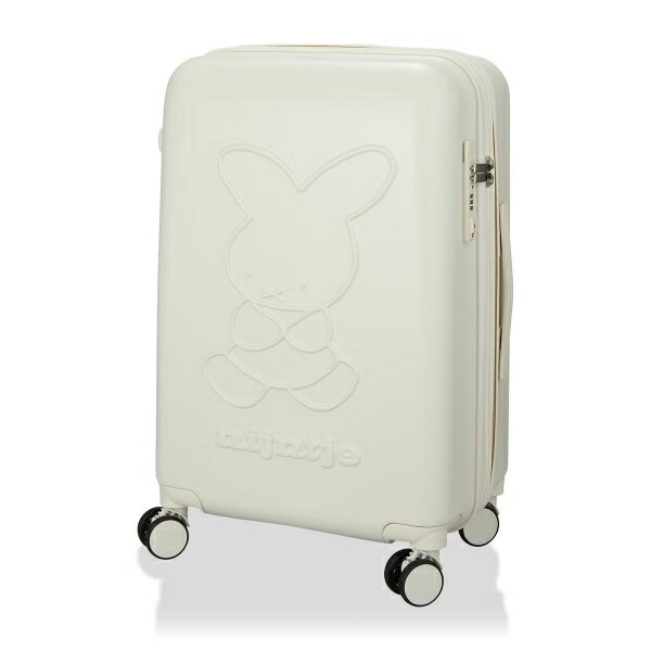 ミッフィー miffy 70th ナインチェ 容量拡張式 ジッパータイプ スーツケース(M) アイボリー キャリーケース