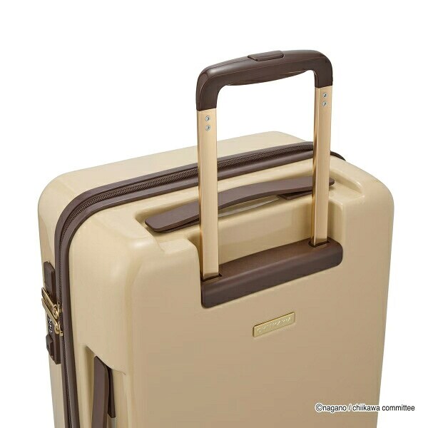 ちいかわ ジッパータイプ スーツケース  ( ベージュサークル)  Sサイズ