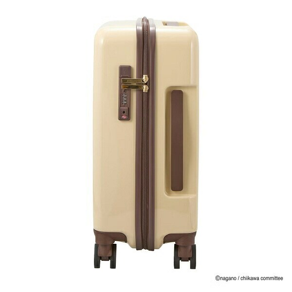 ちいかわ ジッパータイプ スーツケース  ( ベージュサークル)  Sサイズ