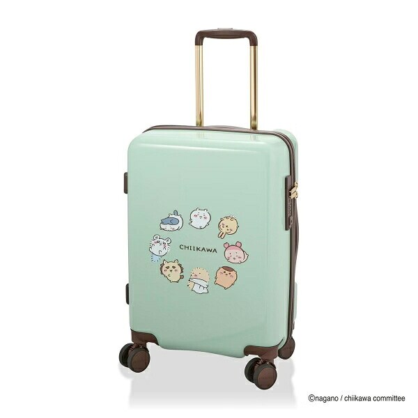 ちいかわ ジッパータイプ スーツケース ( ミントサークル) Sサイズ