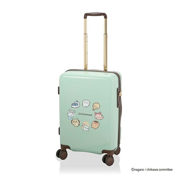 ちいかわ ジッパータイプ スーツケース  ( ミントサークル)  Sサイズ