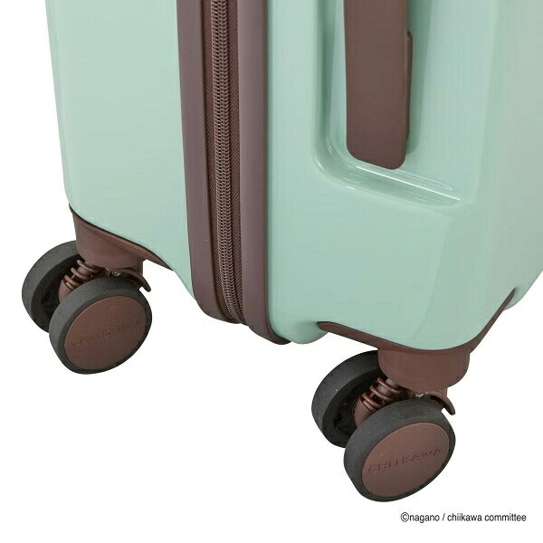 ちいかわ ジッパータイプ スーツケース  ( ミントサークル)  Sサイズ