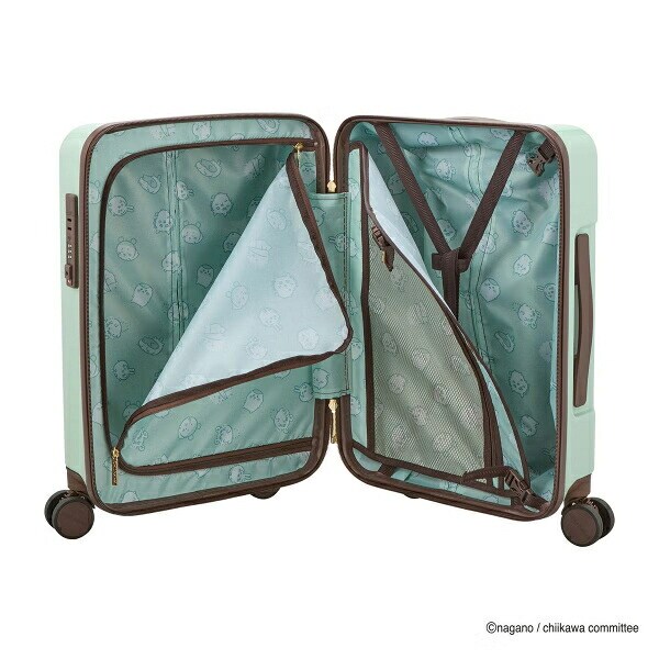 ちいかわ ジッパータイプ スーツケース  ( ミントサークル)  Sサイズ