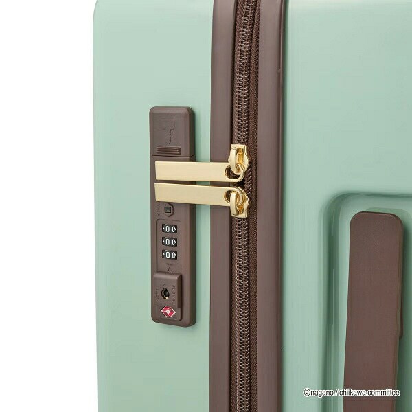 ちいかわ ジッパータイプ スーツケース  ( ミントサークル)  Sサイズ