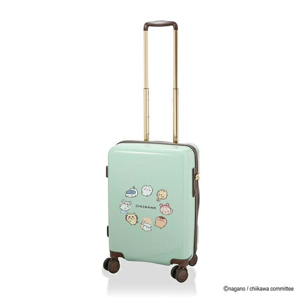 ちいかわ ジッパータイプ スーツケース  ( ミントサークル)  Sサイズ