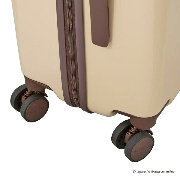 ちいかわ ジッパータイプ スーツケース  ( ベージュサークル)  Mサイズ