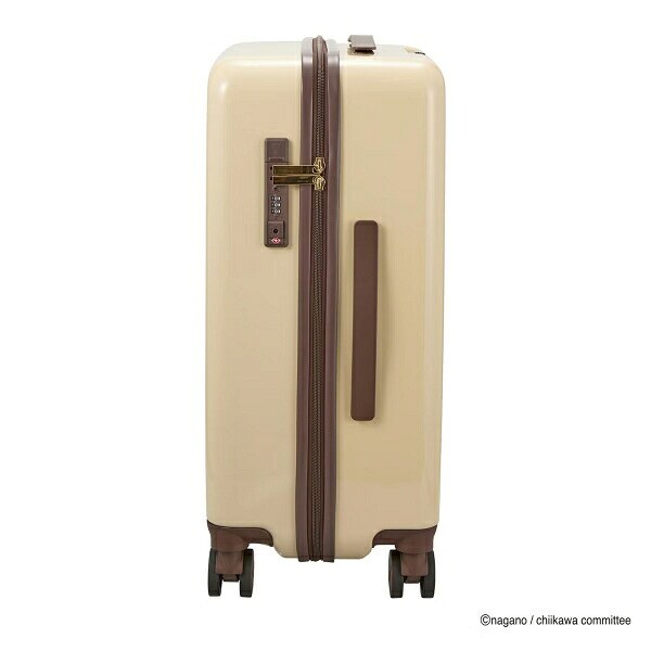 ちいかわ ジッパータイプ スーツケース  ( ベージュサークル)  Mサイズ
