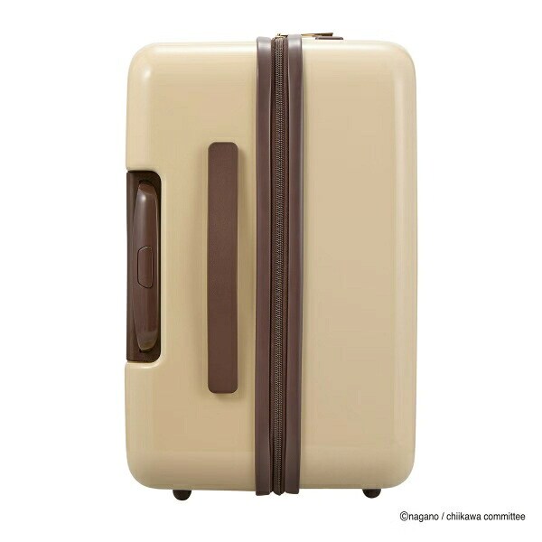 ちいかわ ジッパータイプ スーツケース  ( ベージュサークル)  Mサイズ