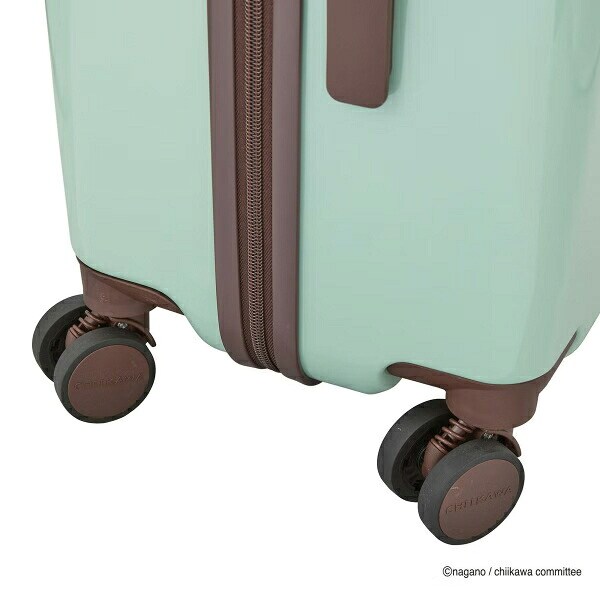 ちいかわ ジッパータイプ スーツケース  ( ミントサークル)  Mサイズ