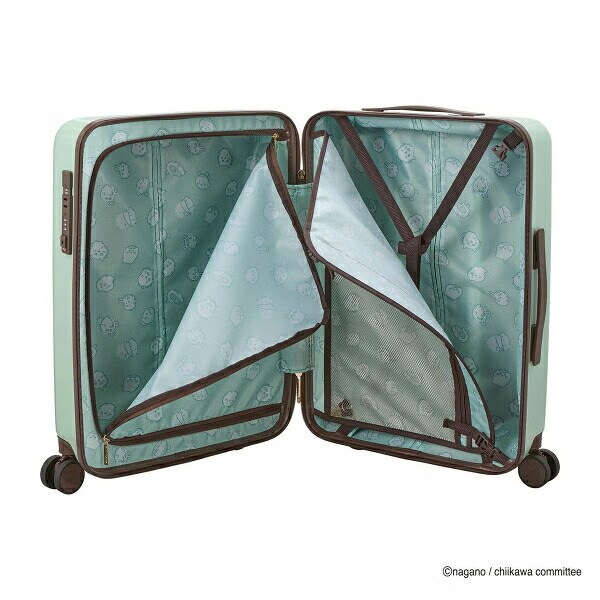 ちいかわ ジッパータイプ スーツケース  ( ミントサークル)  Mサイズ