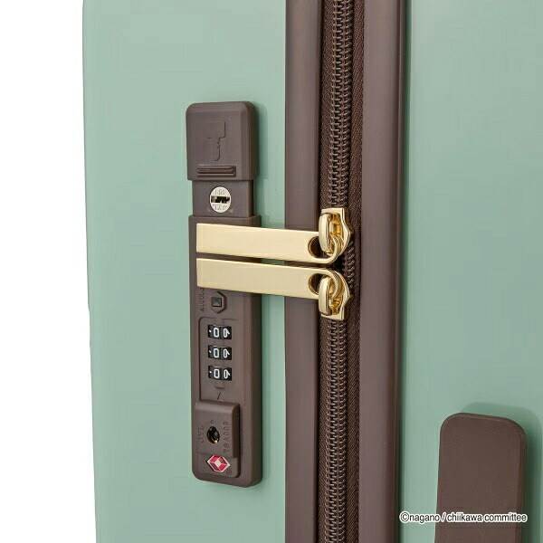 ちいかわ ジッパータイプ スーツケース  ( ミントサークル)  Mサイズ