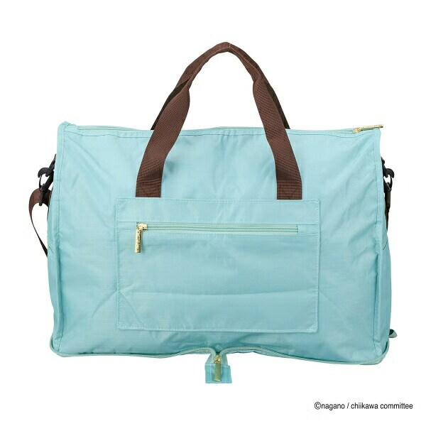 ちいかわ 折りたたみボストンバッグ  ( ミントサークル)  Mサイズ