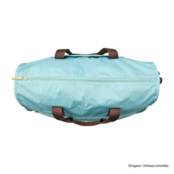 ちいかわ 折りたたみボストンバッグ  ( ミントサークル)  Mサイズ