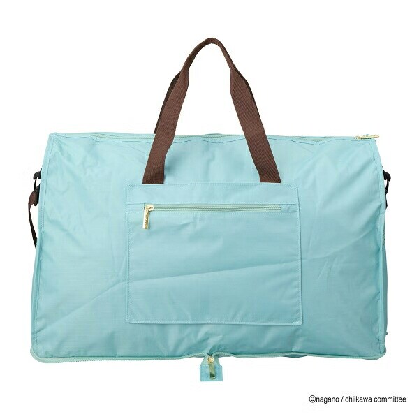 ちいかわ 折りたたみボストンバッグ  ( ミントサークル)  Lサイズ