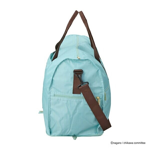 ちいかわ 折りたたみボストンバッグ  ( ミントサークル)  Lサイズ